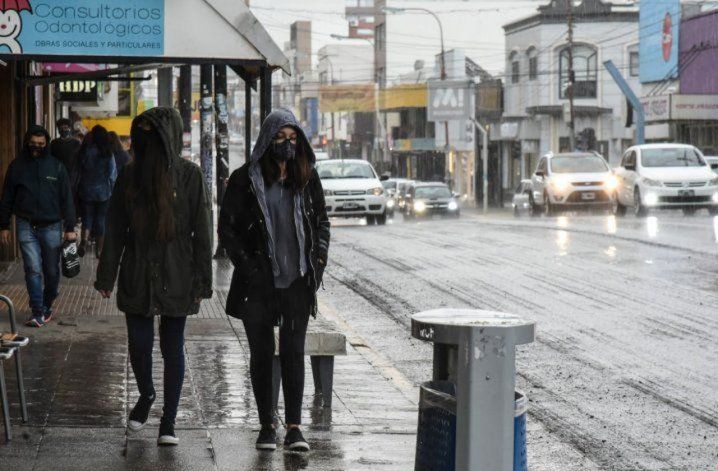 Continuan las lluvias en Comodoro Rivadavia
