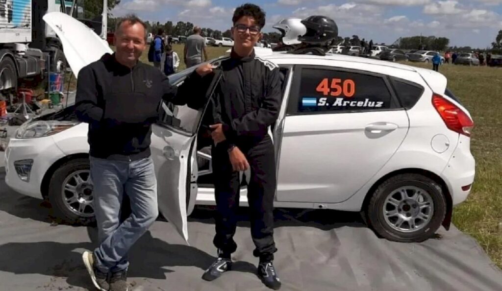 Santos Arceluz, joven promesa del Rally Argentino