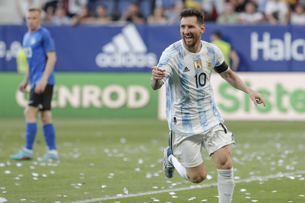 Argentina - Estonia - Lionel Messi 5 goles