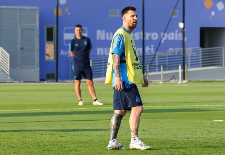 Selección Argentina entrenamientos contra México